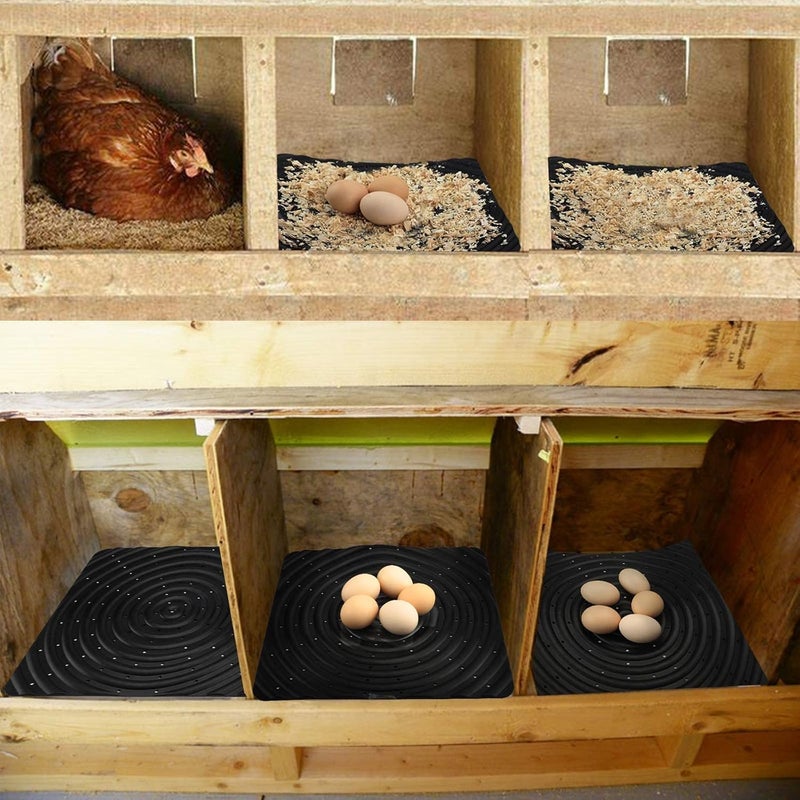 DenForste 4 Pack Washable Nesting Pads Chicken Nesting Boxes Chicken Bedding for Chicken Coop, 13 x 12 inch - Image 5